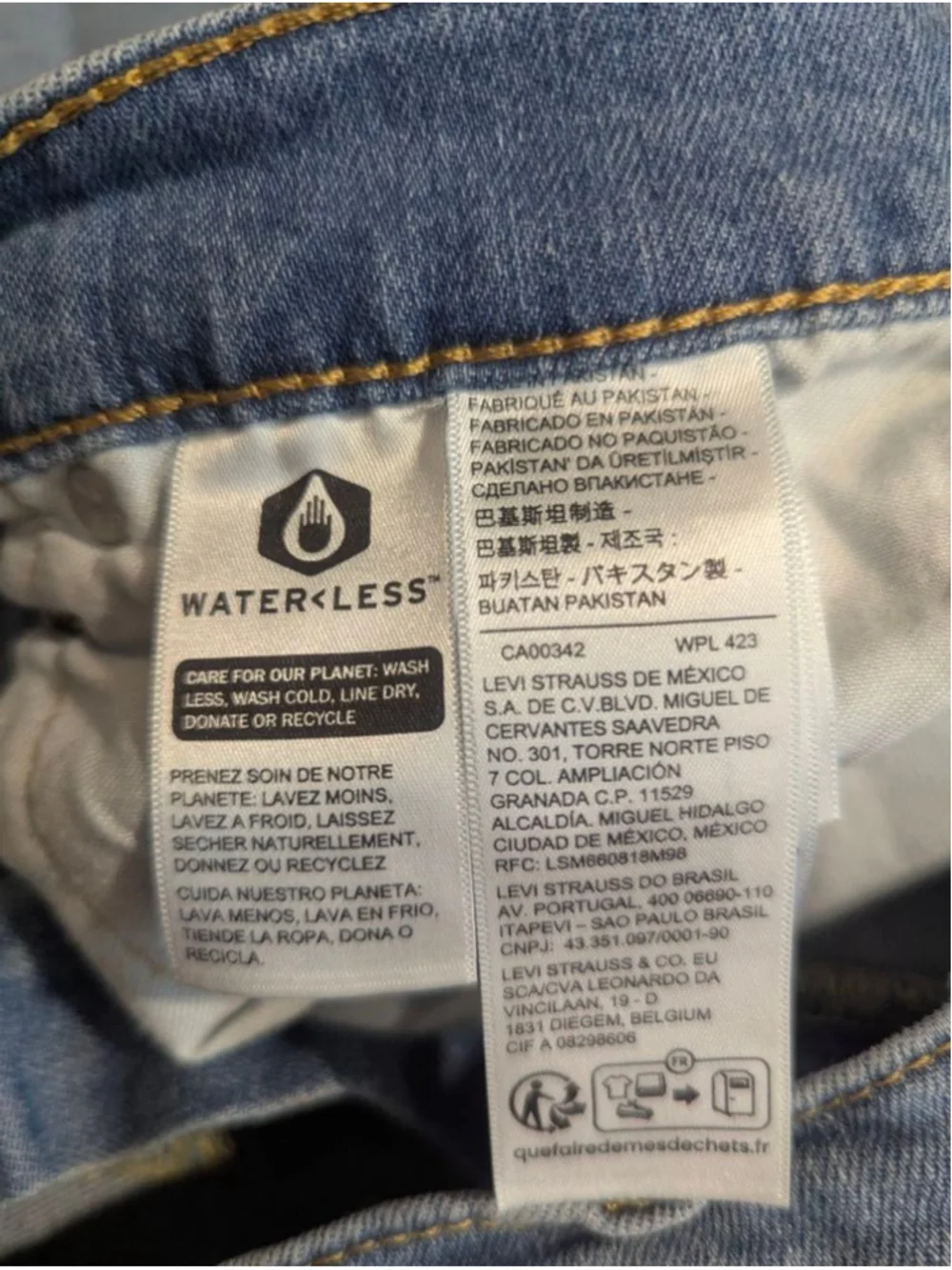 Levi's 513 Straight Jeans 36 x 30 Light Wash
